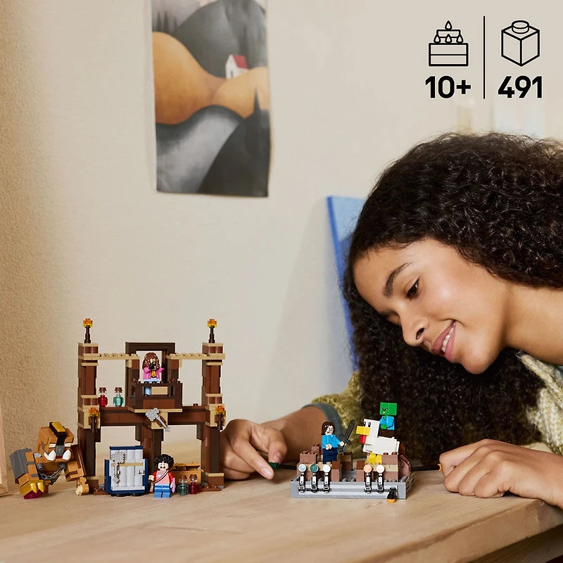 LEGO Minecraft Woodland Mansion Fighting Ring Building Toy for Kids, Boys, and Girls Age 10+ - 21272