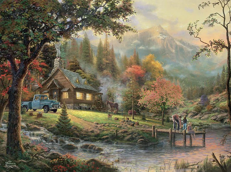 Ceaco - Thomas Kinkade - Casse-Tête 1000 Piece - Moments Paisibles