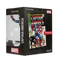 Marvel Captain America à l'échelle 1:10ème, pièce de collection avec scène (Captain America n°100)