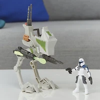 Star Wars Mission Fleet Expedition Class, Captain Rex Clone Combat, figurine de 6 cm avec véhicule