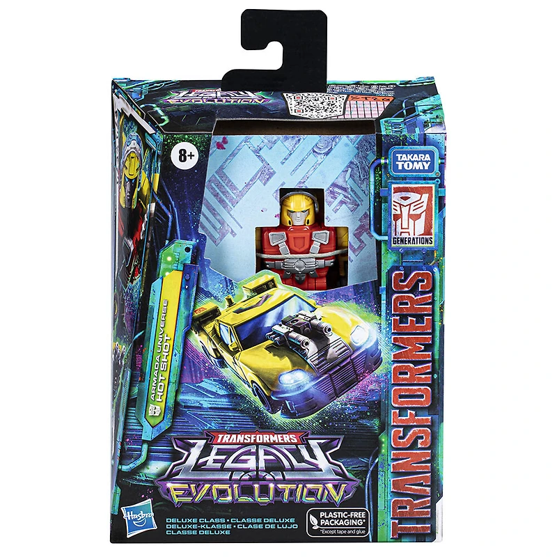 Transformers Legacy Evolution, figurine Armada Universe Hot Shot de 14 cm, classe Deluxe