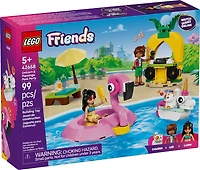 LEGO Friends Unicorn & Flamingo Pool Party Pretend Play Building Toy for Girls & Boys, 5+ - 42658