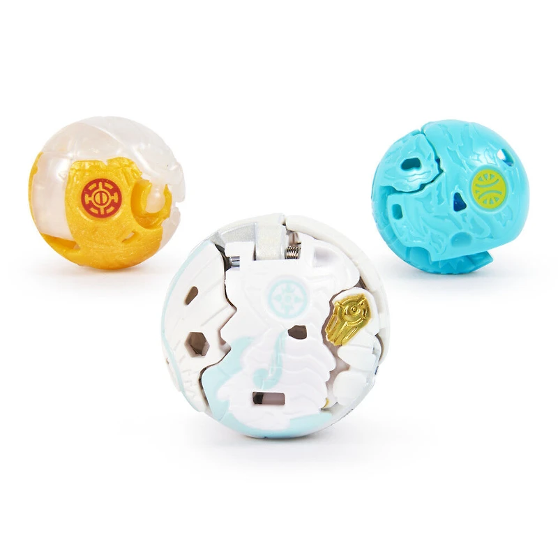 Bakugan Evolutions, Coffret Platinum Power Up Neo Pharol avec Nano Fury et Riptide