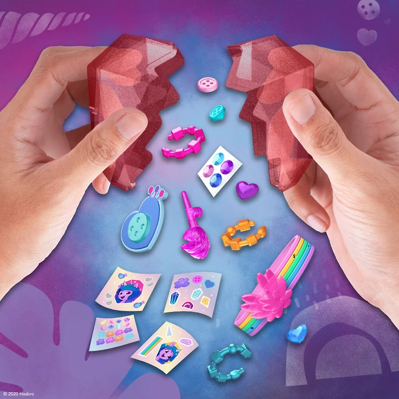 My Little Pony: A New Generation, Aventure de cristal Izzy Moonbow, figurine de poney violette