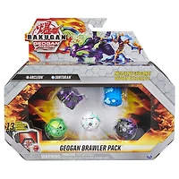 Bakugan Geogan Brawler 5-Pack, Exclusive Arcleon and Surturan Geogan and 3 Bakugan Collectible Action Figures