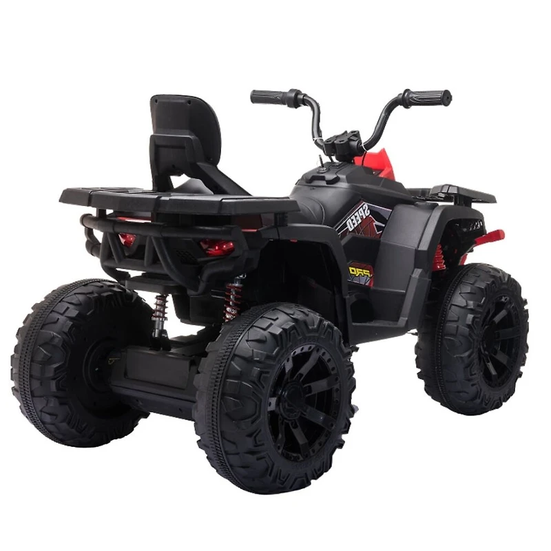 KidsVip 24V Enfants et Tout-Petits Titan Quad/ATV Voiture Eléctrique avec Commande à Distance - Rouge - Édition anglaise