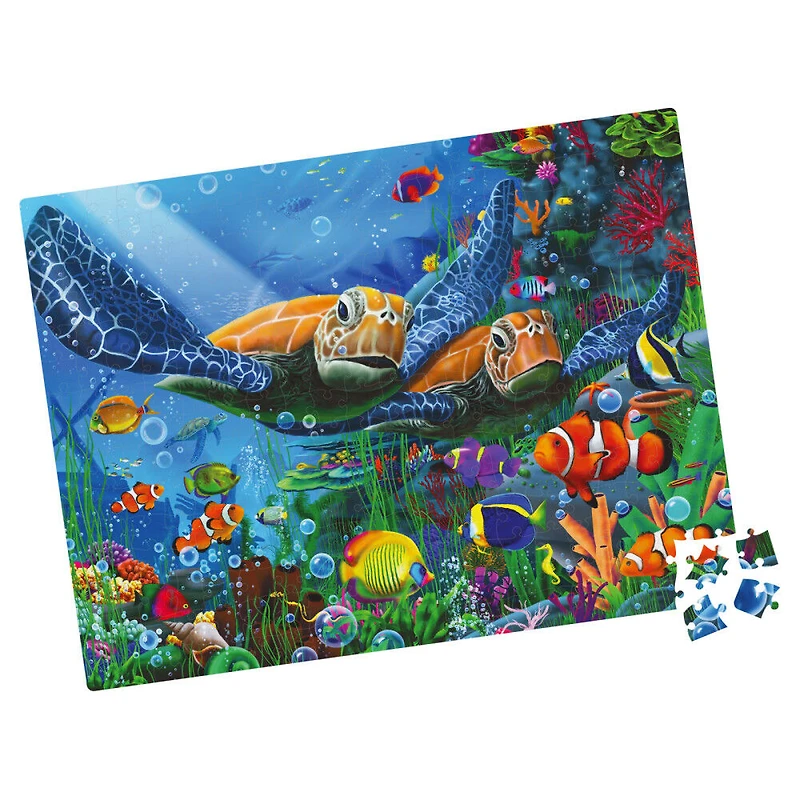 Puzzle Big Ben Luxe de 300 pièces, Tortues des profondeurs