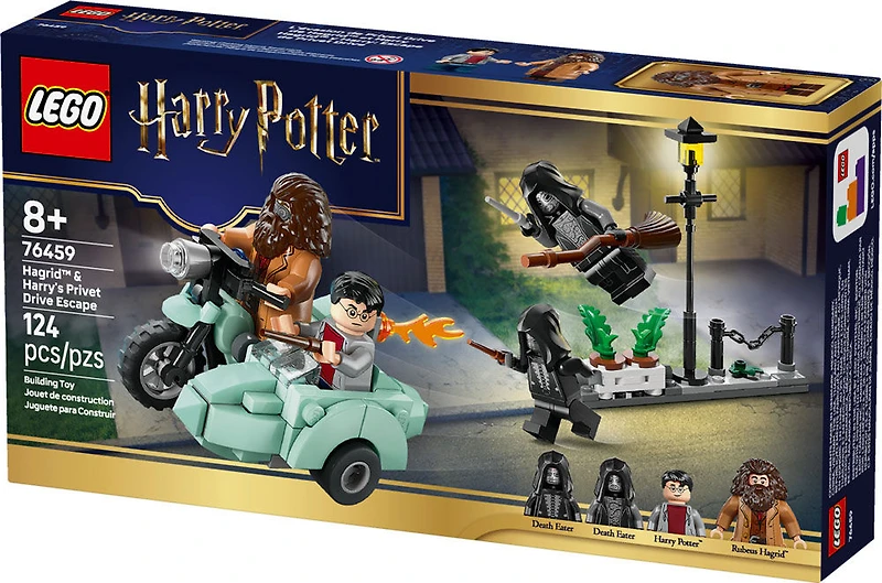 LEGO Harry Potter L'Évasion de Privet Drive de Hagrid et Harry - Ensemble de Construction - Jouet de Moto - 76459
