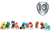 PAW Patrol, 10th Anniversary, All Paws On Deck Toy Figures Gift Pack with 10 Collectible Action Figures