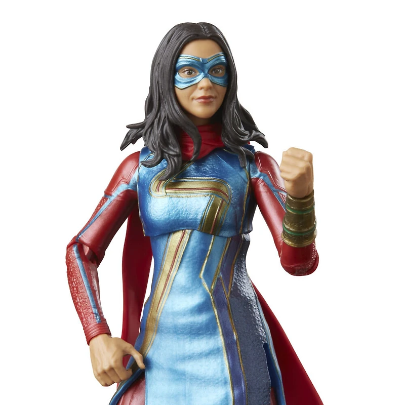 Marvel Legends Series, figurine de collection Ms. Marvel de 15 cm de la série MCU Disney+ Ms. Marvel, 3 accessoires et 1 pièce Build-a-Figure