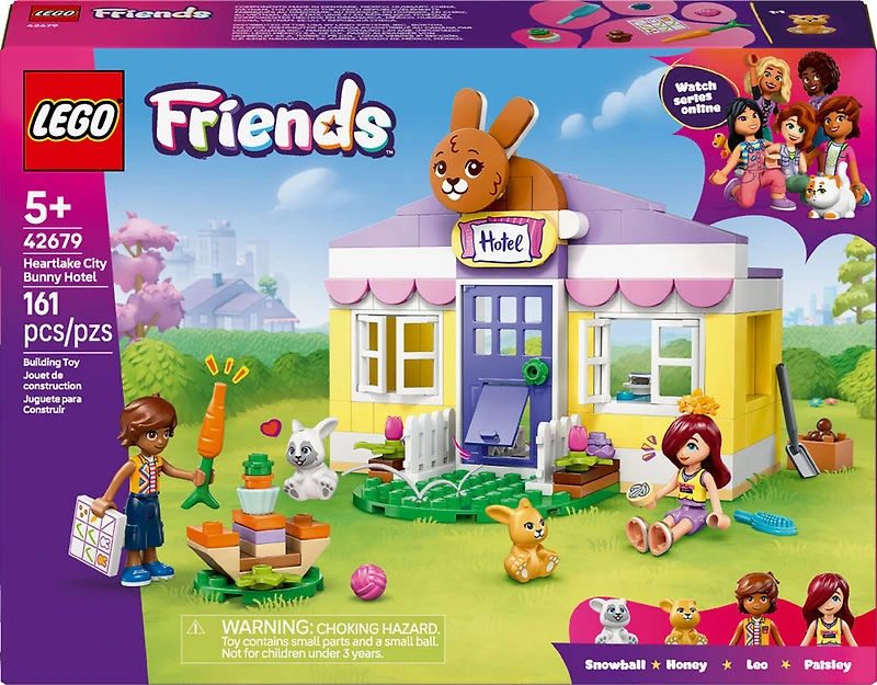 LEGO Friends Heartlake City Bunny Hotel Building Toy for Girls, Boys, & Kids, Ages 5+ - 42679