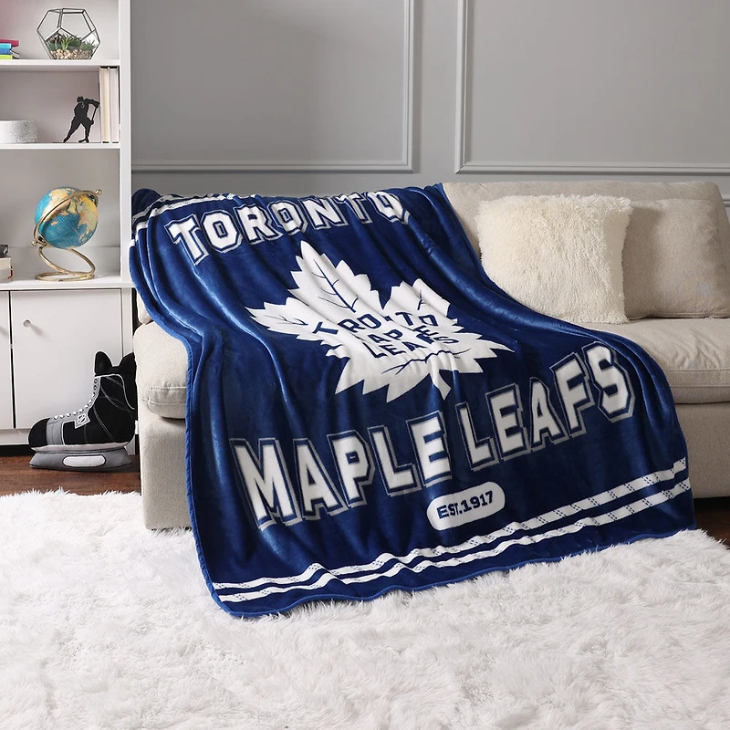Couverture en peluche de LNH Toronto Maple Leafs, (60"x70")