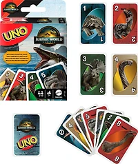UNO-Jeu de cartes Jurassic World Renaissance-pour toute la famille