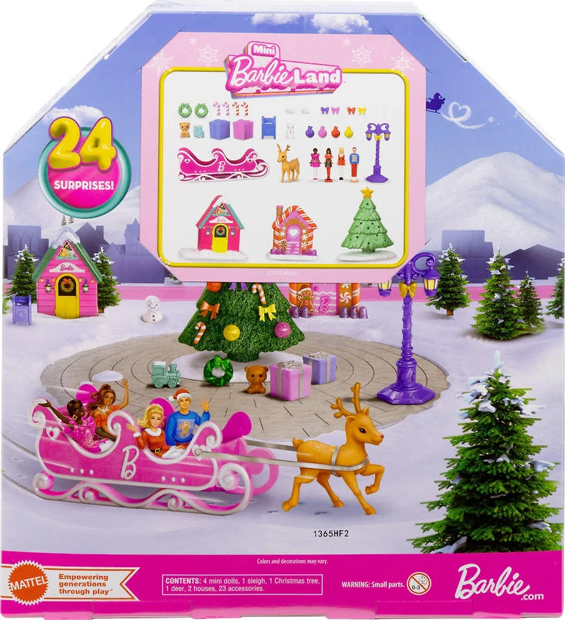 Barbie-Calendrier de l'Avent Mini BarbieLand-24jours de surprises
