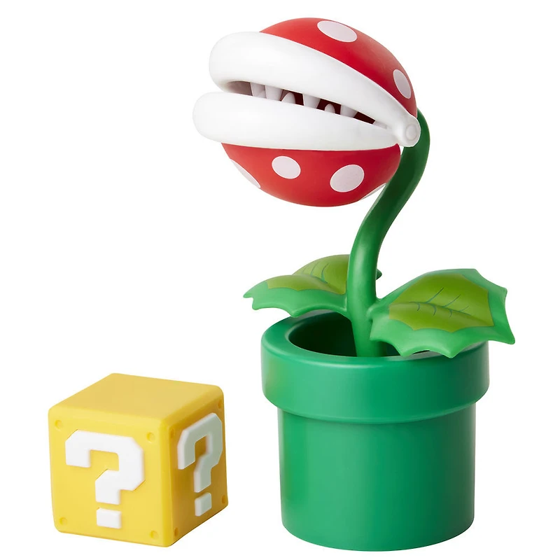 World of Nintendo 4" Figures Wave 14 - Piranha Plant with Question Block