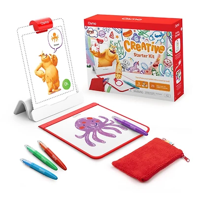 Osmo - Creative Starter Kit pour iPad: 3 jeux éducatifs (Base Osmo incluse)