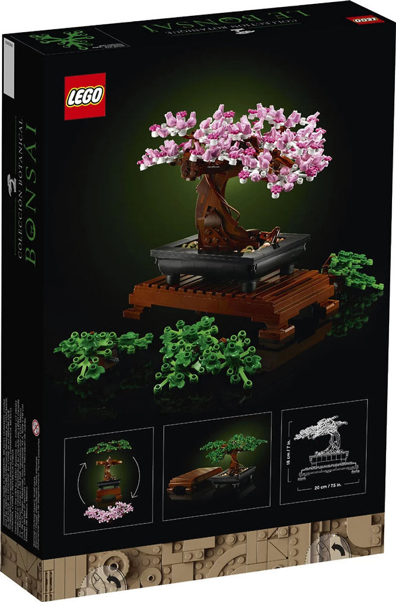 LEGO Botanicals Le Bonsaï; cerisier japonais, petit jardin botanique, détente 10281
