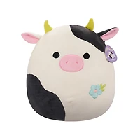 Squishmallows de 19,0 cm Pâques - Connor vache noire et blanche