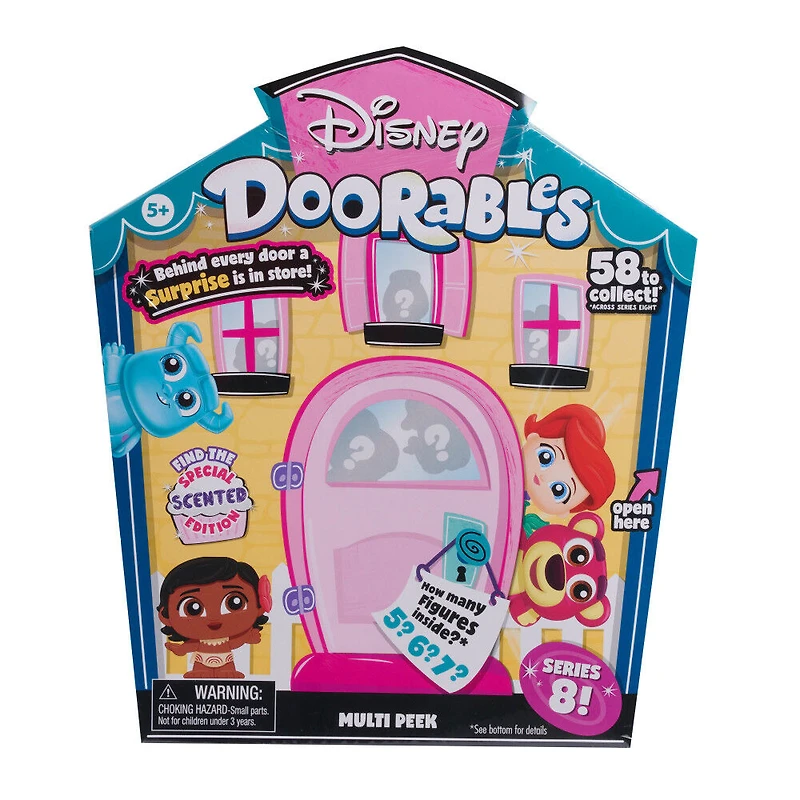Disney Doorables Multi Peek, Série 8 Avec des Figurines Parfumées d'Edition Spéciale, Les Styles Peuvent Varier