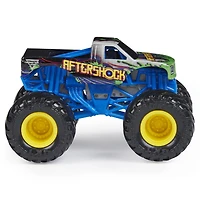 Monster Jam, Monster truck Aftershock  officiel, véhicule en métal moulé, série Forces of Nature, échelle 1:64