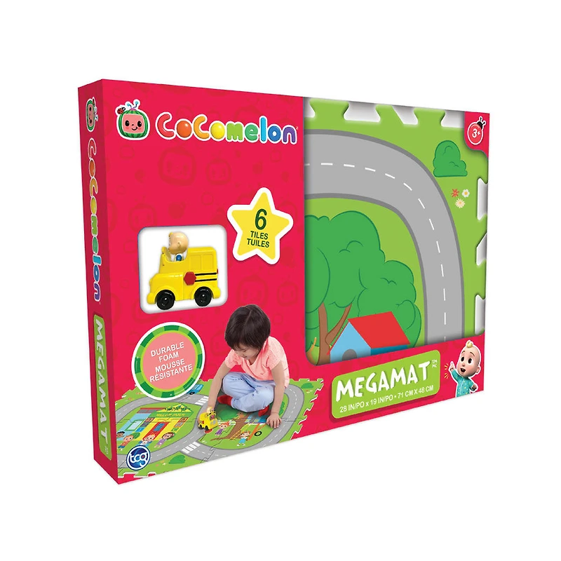 MEGAMAT - CocoMelon ensemble de 6 tuiles pour tapis de jeu