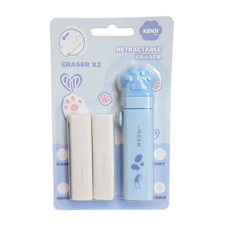 Miyama Cat Paw Eraser - Blue