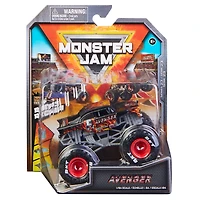 Monster Jam, Monster truck Avenger Fire officiel, véhicule en métal moulé, série Arena Favorites, échelle 1:64