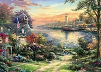 Ceaco: Thomas Kinkade - New England Harbor casse tête (1000pc)