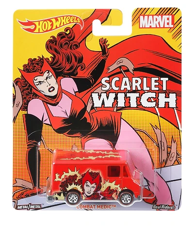 Hot Wheels - Pop Culture - Marvel - Scarlet Witch - Véhicule Combat Medic
