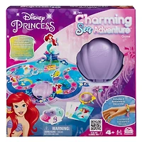 Disney Princess, Charming Sea Adventure Board Game Little Mermaid Toys Featuring Ariel and Friends Fun Game for Family Game Night