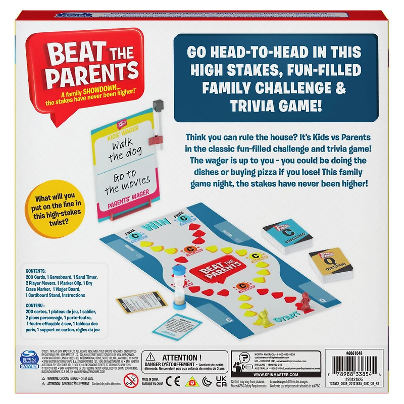 Beat the Parents, jeu familial de questions-réponses classique, Kids Vs. Parents