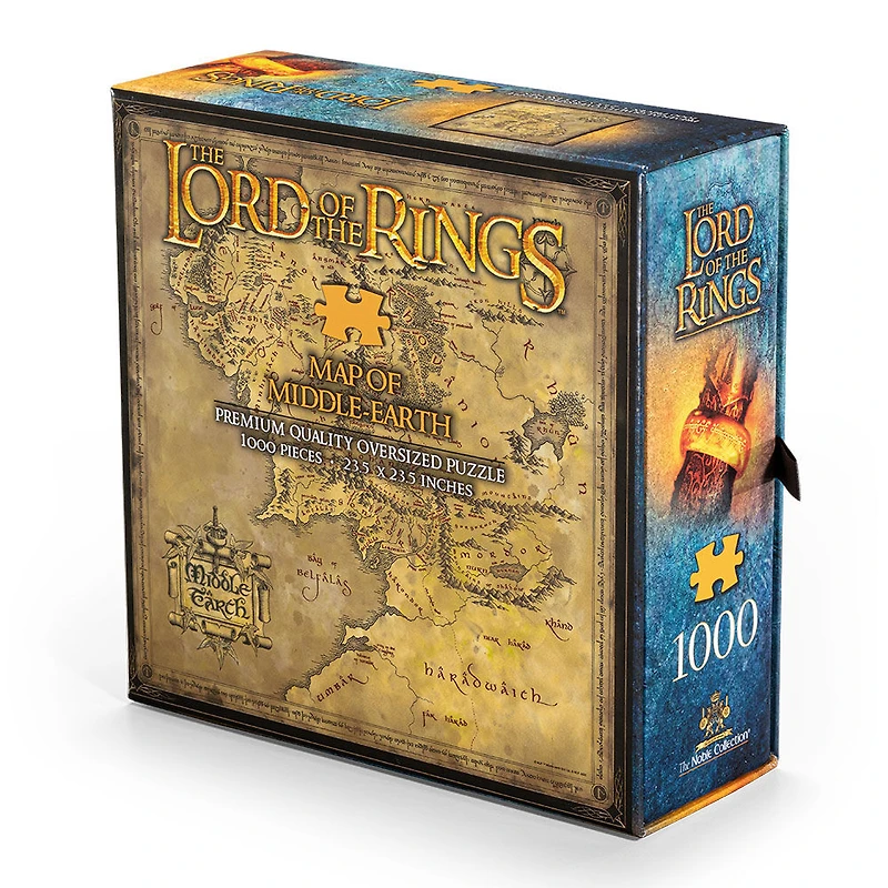 The Noble Collection The Lord of the Rings Map of Middle-earth casse-tête de 1000 pièces - Édition anglaise