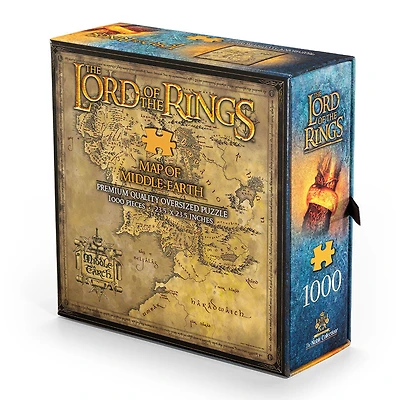 The Noble Collection The Lord of the Rings Map of Middle-earth casse-tête de 1000 pièces - Édition anglaise