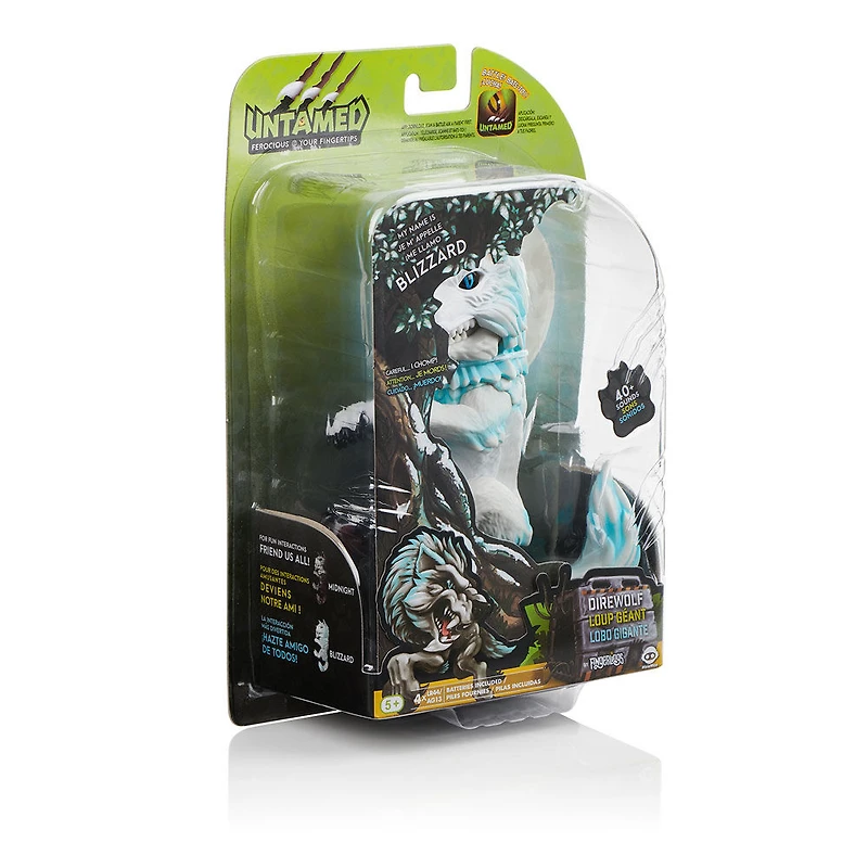 Fingerlings Untamed - Dire Wolf - Blizzard (White and Blue) - R Exclusive