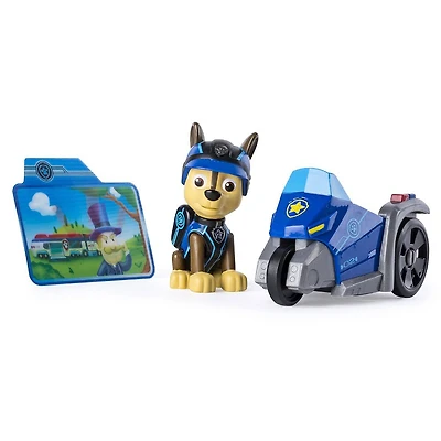 Paw Patrol Mission Paw - Chase's Three Wheeler - Figurine et véhicule