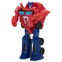 Transformers Buzzworthy Bumblebe, figurine Optimus Prime à conversion One Step, 10,5 cm