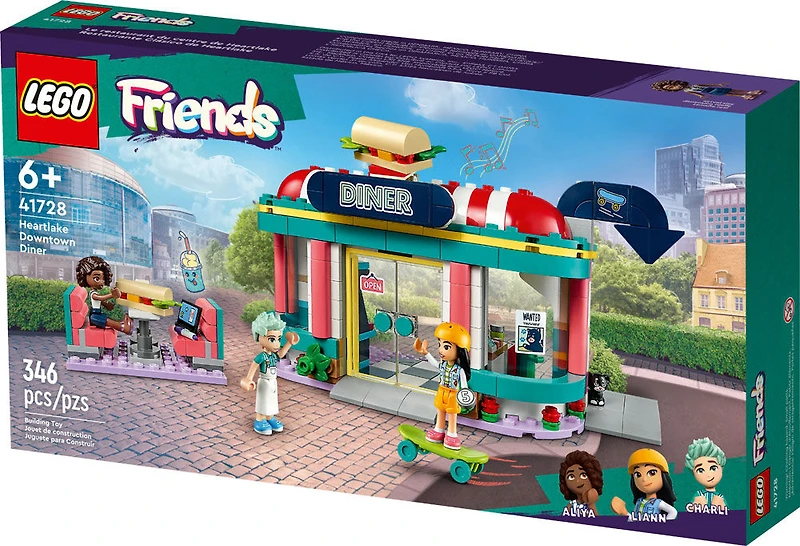 LEGO Friends Le restaurant du centre de Heartlake 41728 Ensemble de jeu de construction (346 pièces)
