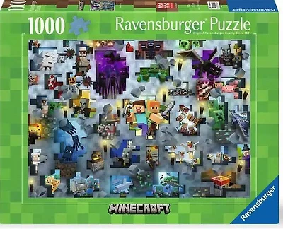 Ravensburger Minecraft Mobs Challenge 1000 Pc Puzzle