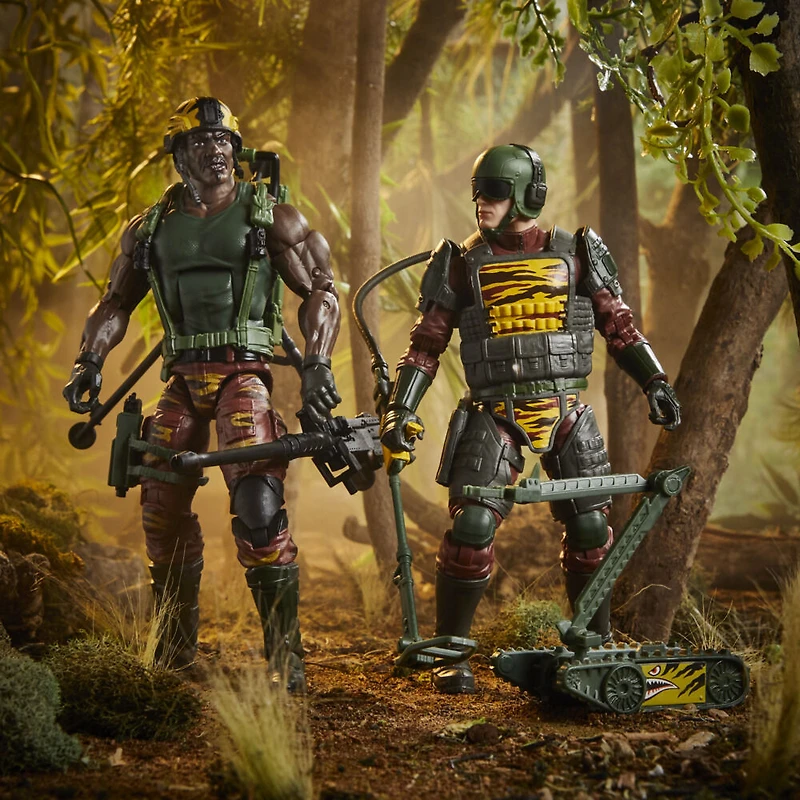 G.I. Joe Classified Series 126, Tiger Force Roadblock et Tripwire avec M.A.C.L.E.O.D., figurines articulées