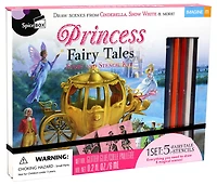 SpiceBox Children's Art Kits Imagine It Princess Stencil Stories - English Edition