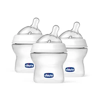 Ensemble de 3 Biberons NaturalFit de Chicco - 150mL 0 Mois+.