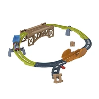 Thomas et ses amis - Coffret train - Livraison sur le pont en bois - Notre exclusivité