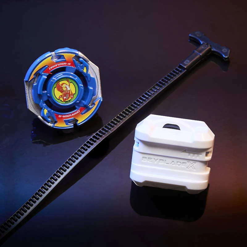 Beyblade X Starter Pack X-Over Project Dranzer Spiral 3-80T, toupie et lanceur