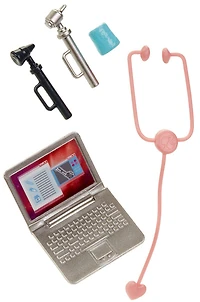 Barbie Carrières - Poupée Pédiatre et coffret de jeu.