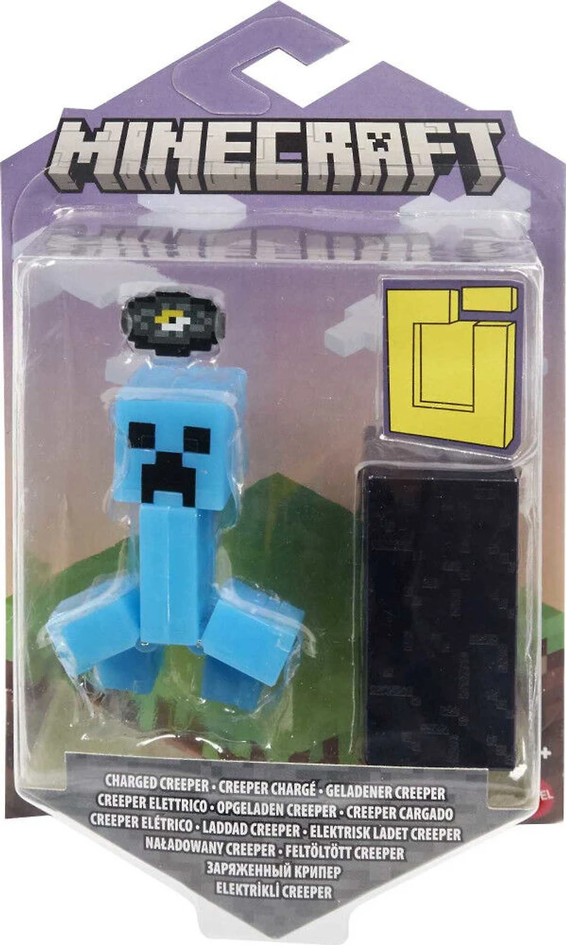 Minecraft - Figurine - Crée-Un-Portail - Creeper Électrisé