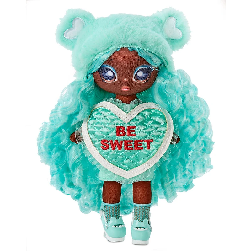 Na Na Na Surprise Cynthia Sweets : poupée-mannequin de 19 cm (7,5 po), inspirée d'un ourson vert menthe