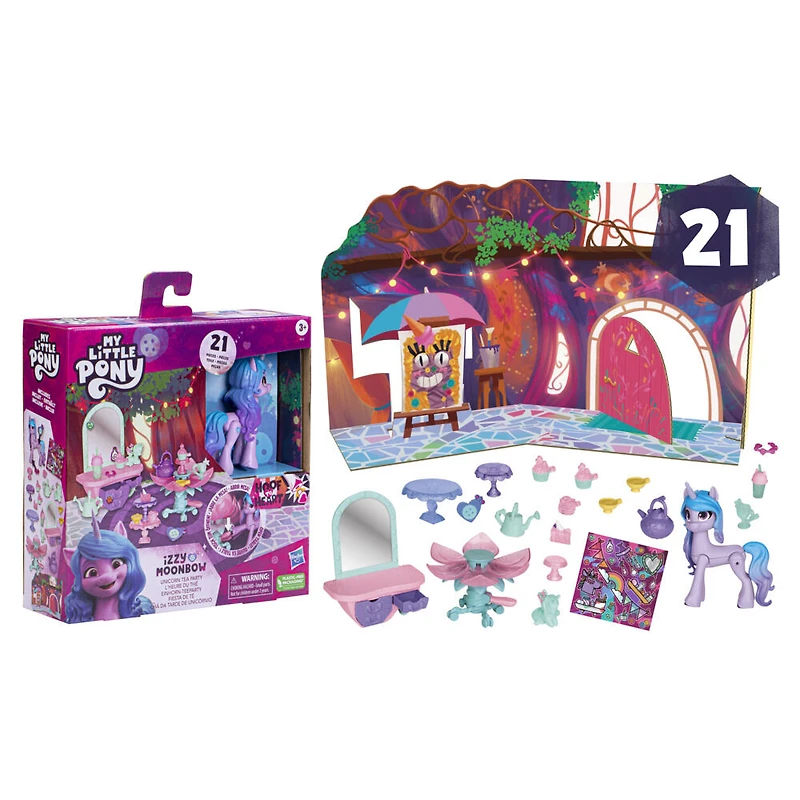 My Little Pony : Marquons les esprits, Izzy Moonbow L'heure du thé avec 20 accessoires et décor - Notre exclusivité