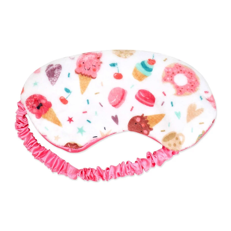 Jesse & Lulu Lounge Blanket with Sleep Mask: White Bakeshop