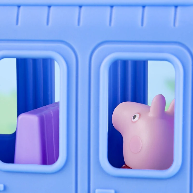 Peppa Pig Peppa's Adventures Le train de Mlle Rabbit, véhicule détachable en 2 parties, jouet préscolaire