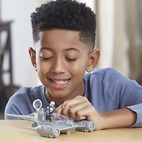 Star Wars Mission Fleet Mando's N-1 Starfighter, Grogu et Mandalorien, jouets Star Wars